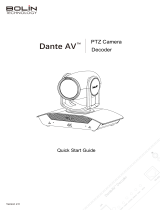 Bolin Technology D412 Dante AV Ultra PTZ Camera and Decoder User guide