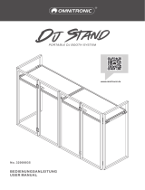 Omnitronic 32000035 DJ Stand Portable DJ Booth System User manual