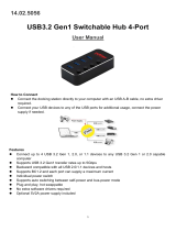 Roline 14.02.5056 USB3.2 Gen1 Switchable Hub 4-Port User manual
