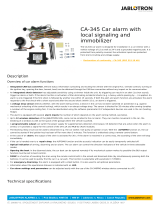 Jablotron CA-345 Car Alarm User guide