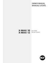 RCF X-MAX 10 High Power Two-Way Speaker Owner's manual