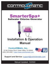 ControlOMatic SmarterSpa plus Saltwater Chlorine Generator User manual