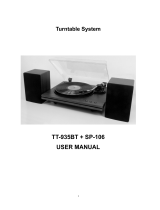 Turntables TT-935BT Turntable System User manual