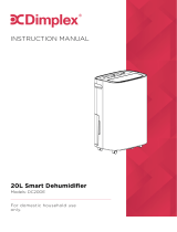 Dimplex DC20DE 20L Smart Dehumidifier User manual