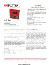 Potter PFC-5002 Fire Alarm Control Panel Owner's manual