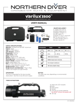 Northern Diver Varilux 3500 Lumen Rechargeable Dive Torch User manual