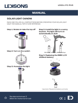 LEDISONS LDS21-PC-RVS Solar Light Canoni User manual