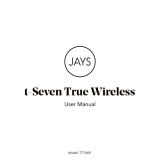 JAYS T7TW01 T-Seven True Wireless Earbuds User manual