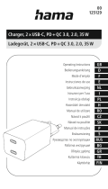 Hama 00125129 USB C 35W Charger User manual