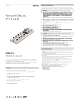 Autonics ADIO-PN Remote Input-Output Boxes Owner's manual