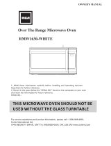 RCA RMW1630-WHITE User guide