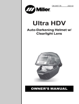 Miller ULTRA HDV AUTO-DARKENING HELMET Owner's manual