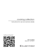 Kleenmaid GCTK6012 Gas Cooktop User manual