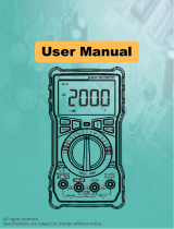 ANENG V9 Digital Multimeter Voltmeter User manual