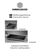 Rommelsbacher Glaskeramik Einzelkochtafel CT 2010/IN Induktion Operating instructions