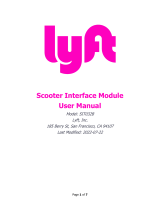 lyft SIT032B Scooter Interface Module User manual