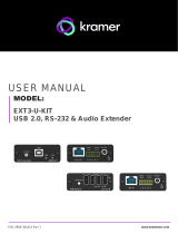 Kramer EXT3-U-KIT USB 2.0 RS-232 and Audio Extender User manual