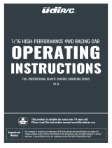 Udirc UD1601 1/16 High Performance 4wd Racing Car User manual