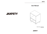 JAXPETY HG61H0874 1-Drawer 1 Shelf Modern Nightstand Set User manual