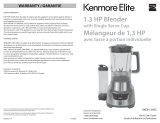 Kenmore Elite KKEB1.3HSS 1.3 HP Blender User guide
