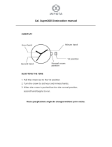 MIYOTA Super2035 Watch Movement User manual