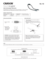 Carson NL-10 NeckLight Operating instructions