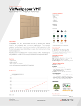 Vicoustic -VICWALLPAPER-VMT-Acoustic-Wall-Panel User manual