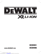 DeWalt DCD991 Cordless Brushless Drill Driver Operating instructions