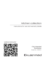 Kleenmaid DW6031 Fully Integrated Dishwasher User manual