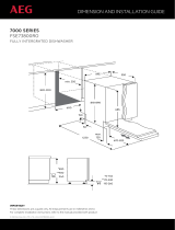 AEG FSE73800RO 7000 Series Fully Intergrated Dishwasher Installation guide