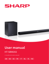 Sharp HT-SBW202 2.1 Soundbar User manual