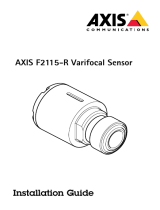Axis F2115-R Varifocal Sensor Installation guide
