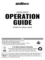 Udirc UDI008 Remote Control Boat User guide