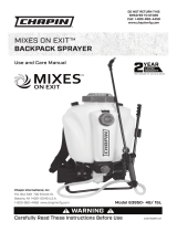 Chapin 63950• 4G/ 15L Mixes On Exi Backpack Sprayer User manual
