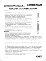 SATCO NUVO S13130 120-277V Hi Pro LED Lamps User manual