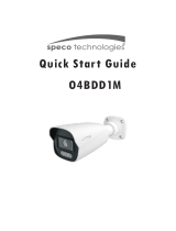 Speco Technologies O4BDD1M 4MP Outdoor Network Bullet Camera User guide