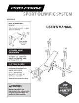 ProForm Sport Olympic System XT User manual