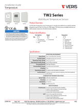 VERIS INDUSTRIES TW2 Series Wall Mount Temperature Sensors Installation guide