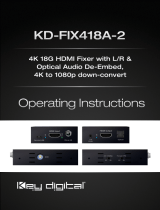 Key Digital KD-FIX418A-2 4K 18G HDMI Fixer and Booster User manual