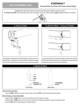 POWERWAND Honeycomb Shades Operating instructions