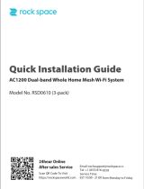 rock space RSD0610 AC1200 Dual Band Whole Home Mesh WiFi System Installation guide