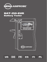 BEHA AMPROBE BAT-250-EUR Battery Tester User manual