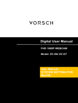 VORSCH Digital FHD 1080P WebCam User manual