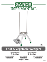 Garde 181WEDGE4 Fruit and Vegetable Wedgers Apple Corer User manual
