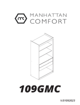 Manhattan ComfortMulberry Open 2 Sectional Closet - Set of 2