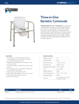 COMPASS HEALTHBSB31C ProBasics Bariatric 3-in-1 Commode