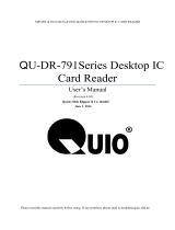 QUIO QU-DR-791 Series Desktop IC Card Reader User manual
