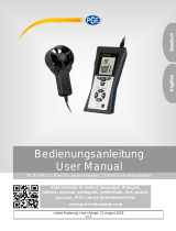 PCE instruments PCE-VA 11 Thermo Anemometer User manual