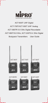 Mipro ACT-800T UHF Digital Wideband Bodypack Transmitter User guide