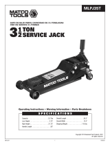 Matco Tools MLPJ35T Low Profile Floor Jack User manual